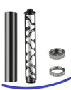 6" 10" 12" Car Fuel Filter, Spiral 1/2-28 Or 5/8-24 Solvent Trap 7075 Aluminum Single Core NAPA 4003 WIX 24003