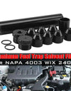 1/2-28 5/8-24 Car Fuel Filter Fuel Trap Solvent Filter NAPA 4003 WIX 24003 Titanium Automobile Filter Parts Auto Accessories