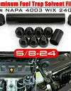 1/2-28 5/8-24 CAR FUEL FILTER Element Tube NAPA 4003 WIX 24003 Fuel Trap Solvent Filter