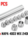 11pcs 5/8-24 Aluminum Tube Screw Trapping Titanium Fuel Trap Solvent Filter NAPA 4003 WIX 24003 Car Accessories Auto Parts