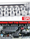 13pc 1/2-28 5/8-24 Car Fuel Filter NAPA 4003 Wix 24003 Aluminum Fuel Trap Solvent Filter 1X10 Auto Fuel Trap Solvent Filter