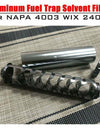 6'' Titanium Spiral 1/2-28 Car Fuel Filter Single Core Alloy NaPa 4003 WIX 24003 Solvent TD32