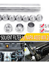 Aluminum 1/2-28 5/8-24 Car Fuel Filter 1X6 Car Solvent Trap NAPA 4003 WIX 24003 WLRAFF016