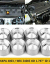 Durable Car Fuel Filter NAPA 4003 Wix 24003 Storage Aluminum 1620“ID 1797”OD Fuel Crankcase Auto Car Filter Storage Cup