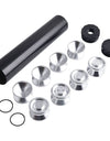 9" Solvent Trap Kit, 1.7" OD, 1.5" ID, Aluminum Tube and Stainless Steel Cups