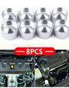 8pcs Aluminum Car Fuel Filter NAPA 4003 Wix 24003 Hidden Dry Storage Cup Non Freeze Plugs OD 181\"ID 161\" RSOFI021
