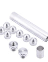 Solvent Trap Kit 1/2-28 Solvent Trap Fuel Filter for NAPA 4003 WIX 24003, Silver, Aluminum, 11 Pcs, 6" L, 1.050" OD, 7/8" ID